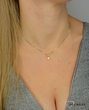 Zawieszka złota DIAMENT diament 0,08 ct . Zawieszki z diamentami. Wisiorki z diamentami. Biżuteria Apart (6).JPG